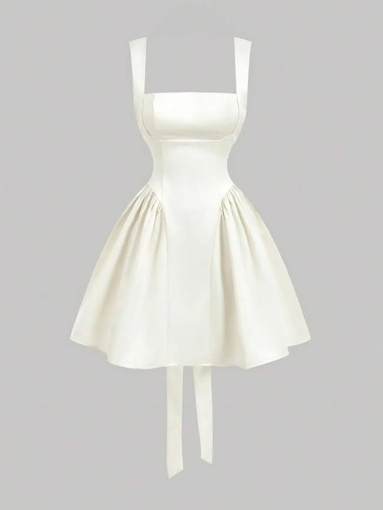 Bej Mini Elbise